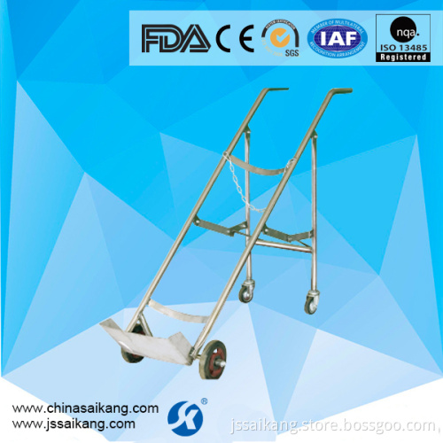 Oxygen Cylinder Trolley Stainless Steel